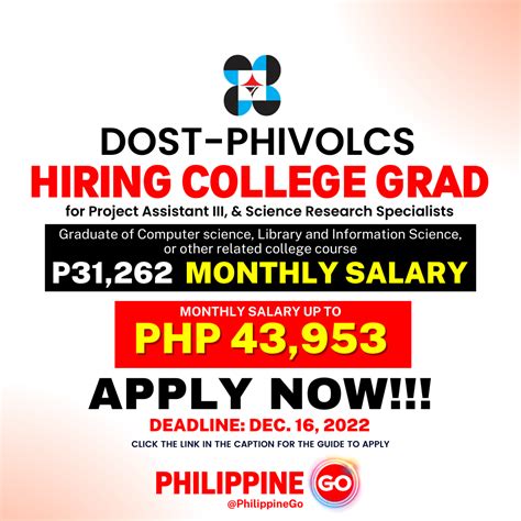 phivolcs hiring